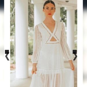 Untamed Petals Hilton Cut Out Dress Size Small